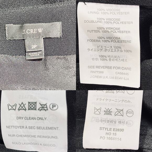 J.Crew Black Sleeveless Jumpsuit Angled Asymmetrical Front Zipper Jogger Size 2P - Picture 8 of 16